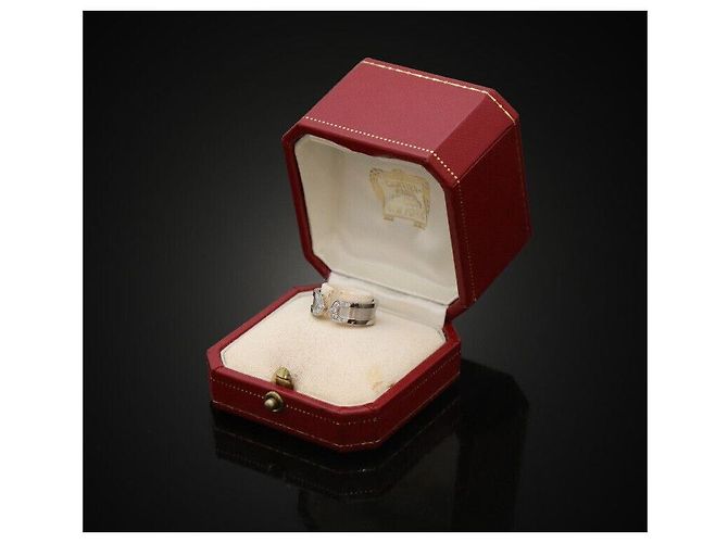 Cartier Doppelring aus Weißgold mit Diamant Größe - vista 6