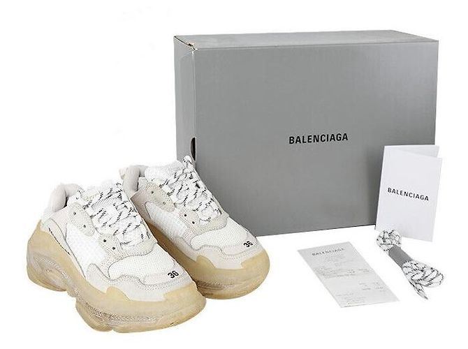 Balenciaga Sneakers Triple Suola Trasparente Multicolore - vista 8