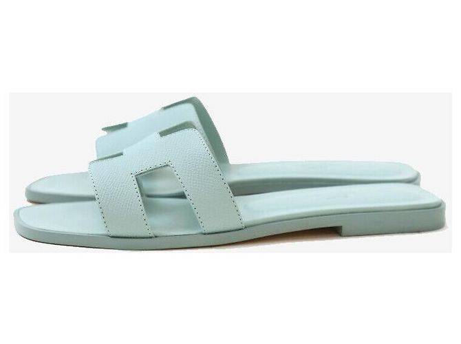 Hermès Pantofole Oran Vertembru Bianco - vista 3