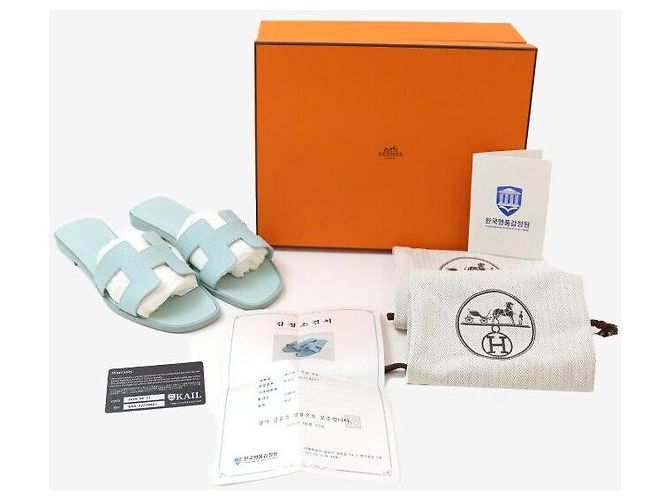 Hermès Pantofole Oran Vertembru Bianco - vista 8