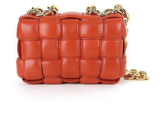 Cassette Bottega Veneta Bolsa de ombro com corrente acolchoada Vermelho - vista 3