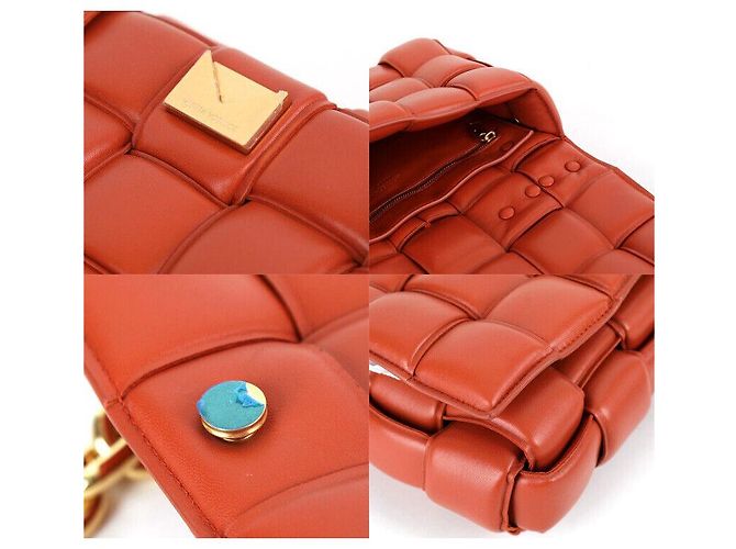 Cassette Bottega Veneta Bolsa de ombro com corrente acolchoada Vermelho - vista 7