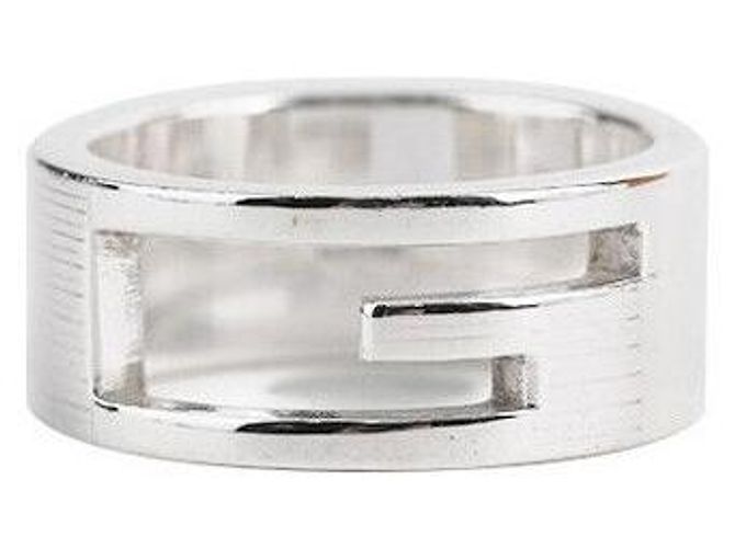 Gucci Anello in argento con logo Taglia - vista 4