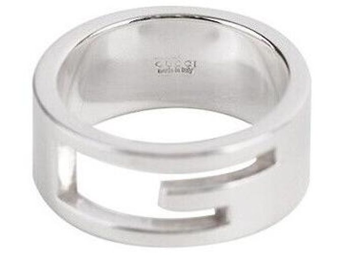 Gucci Anello in argento con logo Taglia - vista 5