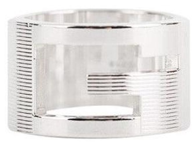 Gucci Anello in Argento con Logo Taglia - vista 4
