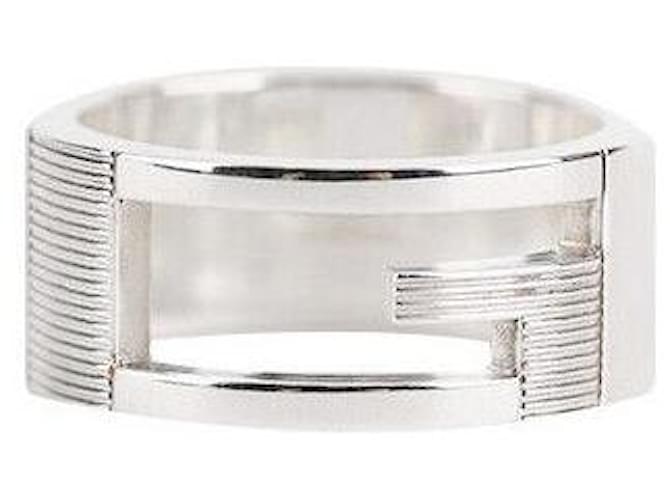 Gucci Silberring mit Logo Größe - Ansicht 4