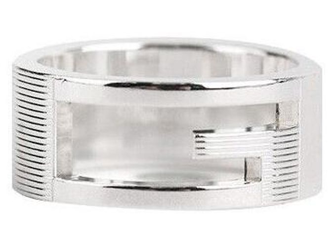 Gucci Anello in argento con logo Taglia - vista 4