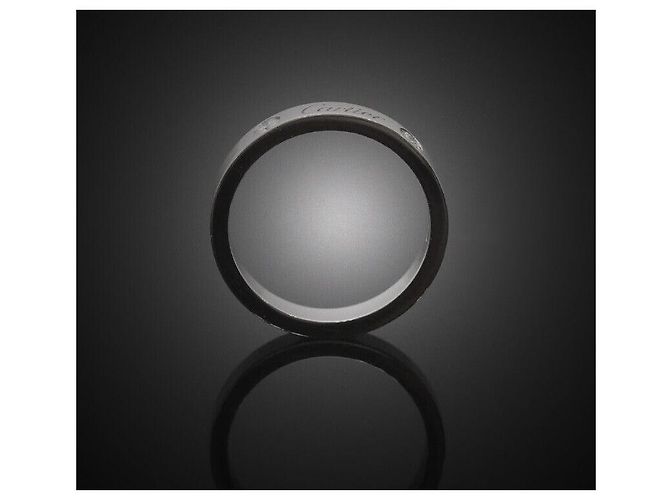 Cartier Ehering aus Platin mit Diamant - Größe Schwarz - Ansicht 2
