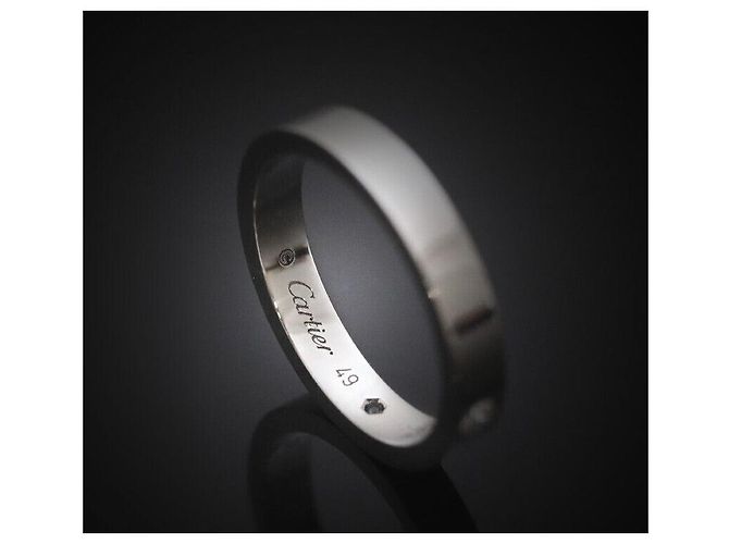 Cartier Ehering aus Platin mit Diamant - Größe Schwarz - Ansicht 5