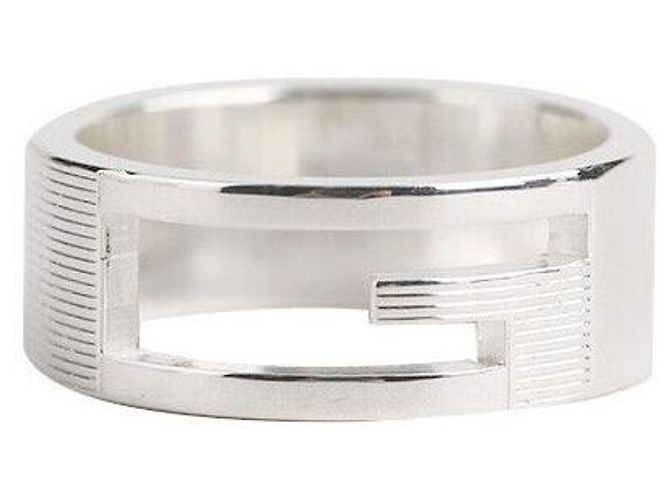 Gucci Anello in argento con logo Taglia - vista 4