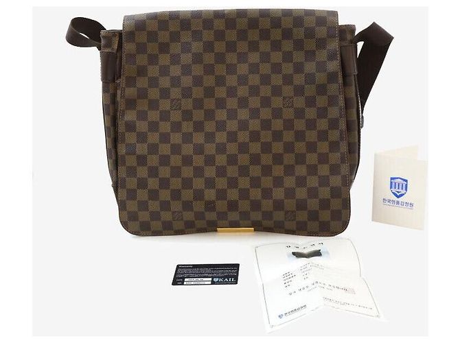 Louis Vuitton Borsa a Spalla Bastille Damier Ébène Multicolore - vista 8
