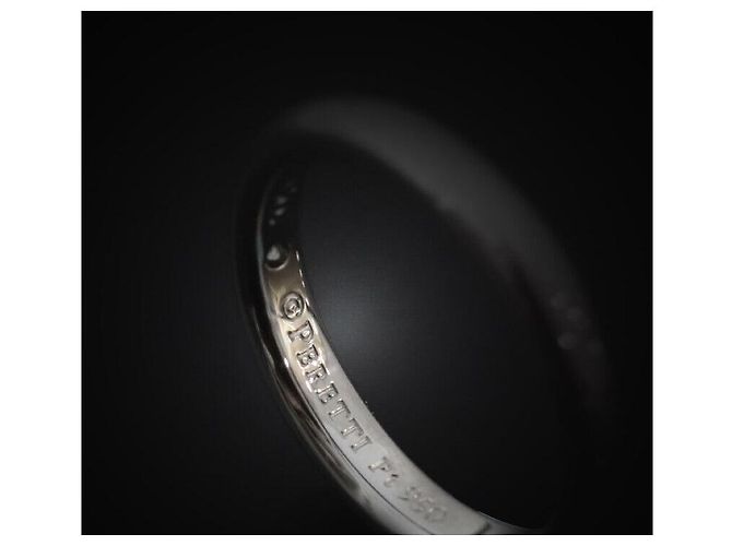 Tiffany & Co Elsa Peretti Bandring aus Platin mit Diamant, Größe Schwarz - Ansicht 5