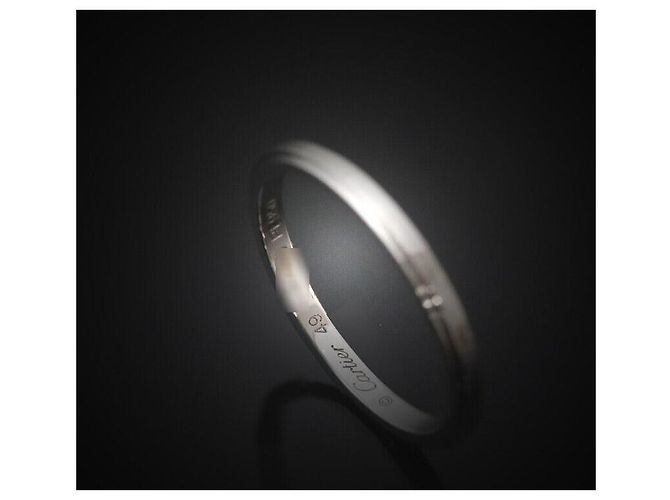 Cartier Damur Hochzeitsring aus Platin Schwarz - Ansicht 5