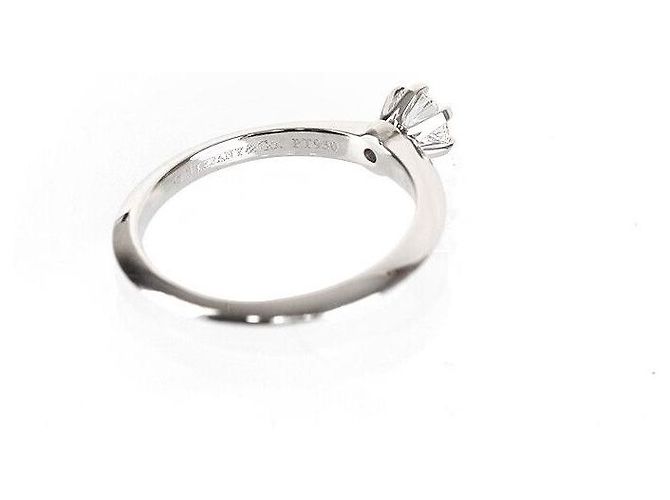 Tiffany & Co Taille de Bague de Mariage en Platine avec Diamant - vue 5