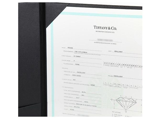 Tiffany & Co Taille de Bague de Mariage en Platine avec Diamant - vue 6
