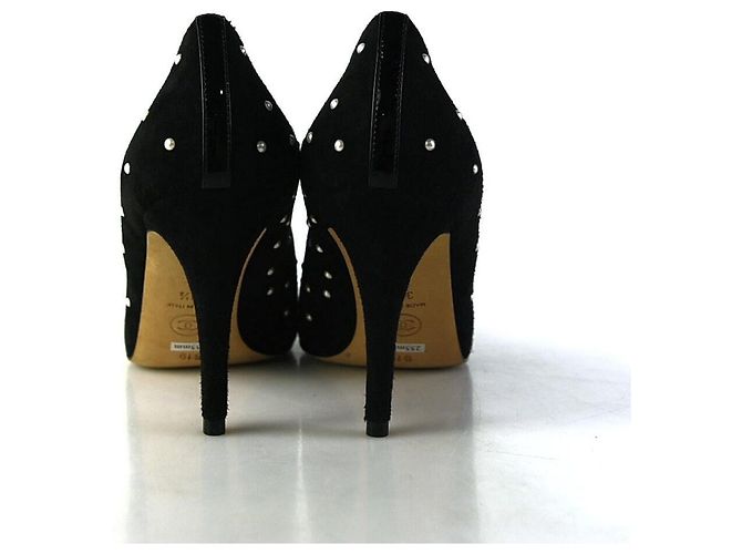 Chanel Wildleder-Pumps mit Perlen Mehrfarben - vista 4