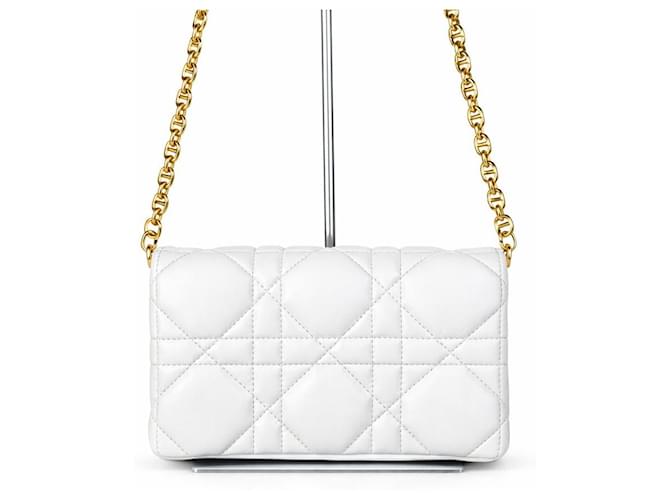 Dior Borsa a Spalla Canoe Macro Cannage Argento - vista 2