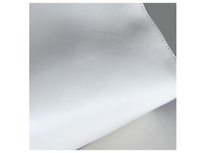 Tote Prada Borsa a spalla con logo a rilievo a forma di triangolo Argento - vista 6