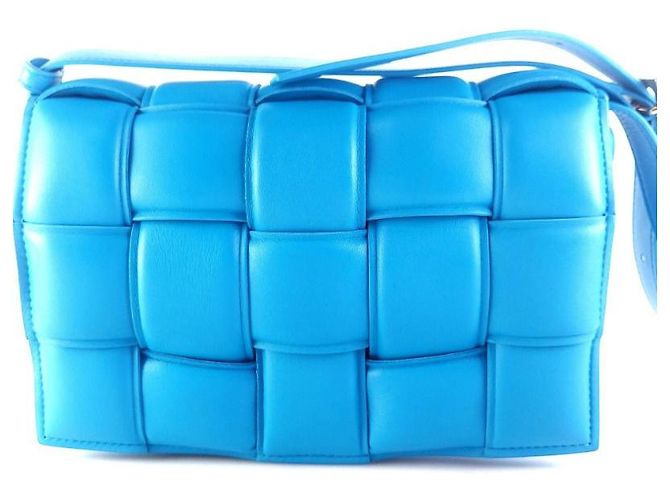 Bottega Veneta Borsa a Spalla Padded Cassette Blu - vista 2