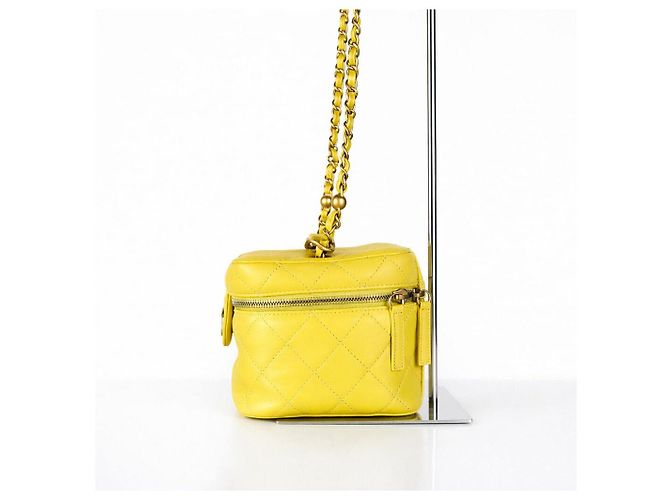 Chanel Kosmetiktasche Tote Bag Schultertasche Golden - Ansicht 2
