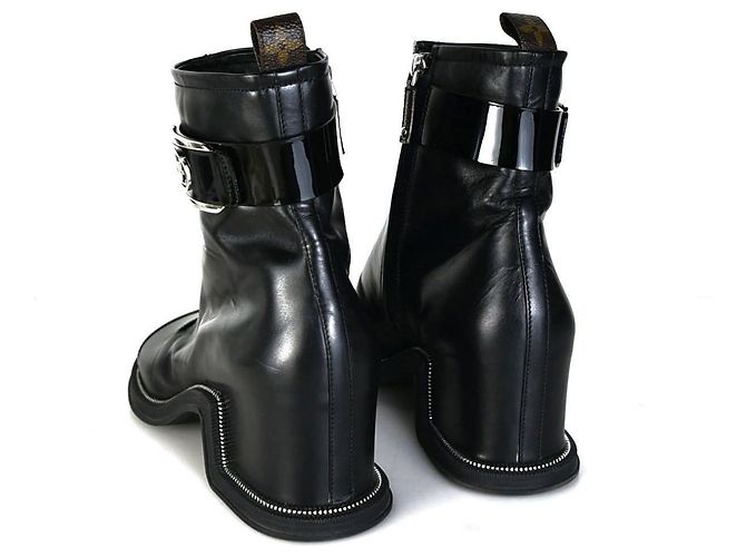 Louis Vuitton Stivaletti Moonlight Nero - vista 4
