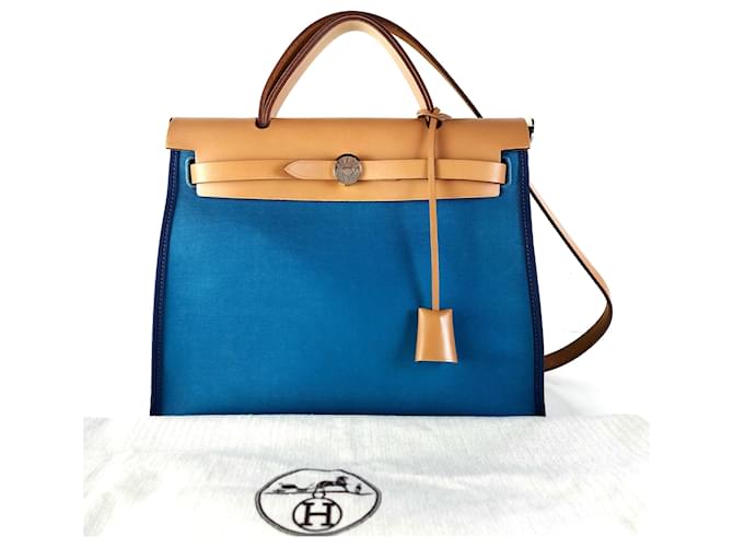 Hermès Borsa Tote Borsa a Spalla Blu - vista 8
