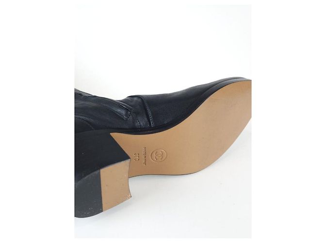 Chanel Stivali alti con logo CC Nero - vista 7