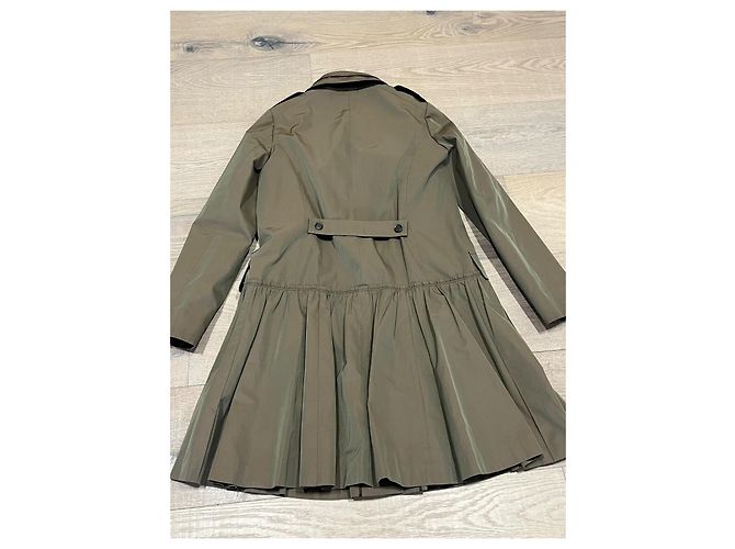 Gabardina Miu Miu Khaki de Algodón Caqui - vista 5