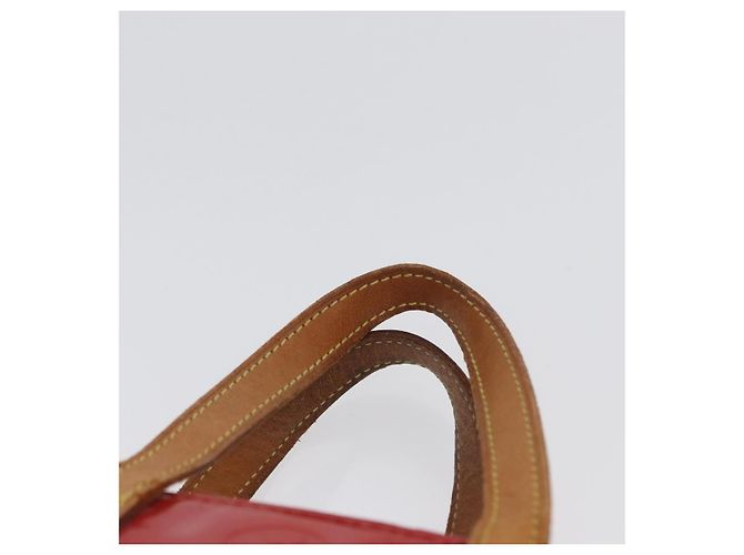 LOUIS VUITTON Monogram Vernis Reade PM Borsa a Mano Rossa M91088 LV Auth ti3791 Rosso - vista 14