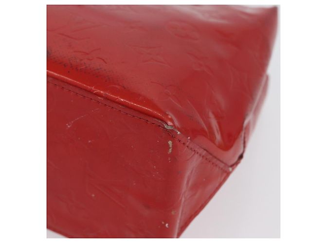 LOUIS VUITTON Monogram Vernis Reade PM Borsa a Mano Rossa M91088 LV Auth ti3791 Rosso - vista 16
