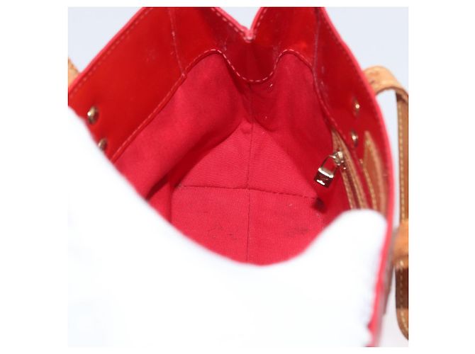 LOUIS VUITTON Monogram Vernis Reade PM Borsa a Mano Rossa M91088 LV Auth ti3791 Rosso - vista 20