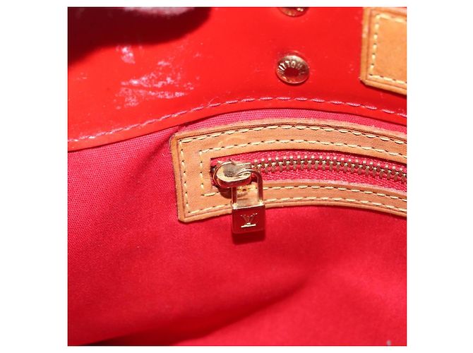 LOUIS VUITTON Monogram Vernis Reade PM Borsa a Mano Rossa M91088 LV Auth ti3791 Rosso - vista 21