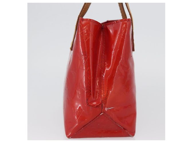 LOUIS VUITTON Monogram Vernis Reade PM Borsa a Mano Rossa M91088 LV Auth ti3791 Rosso - vista 4
