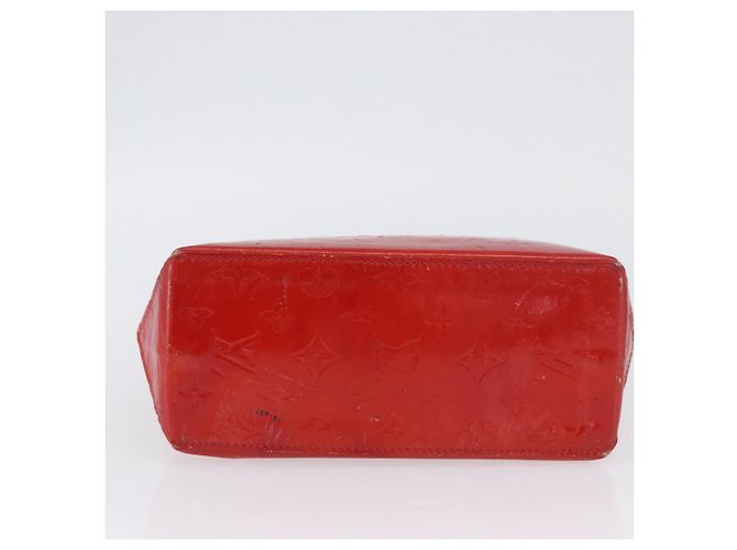 LOUIS VUITTON Monogram Vernis Reade PM Borsa a Mano Rossa M91088 LV Auth ti3791 Rosso - vista 6