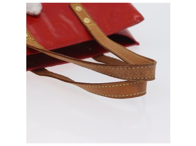 LOUIS VUITTON Monogram Vernis Reade PM Borsa a Mano Rossa M91088 LV Auth ti3791 Rosso - vista 8