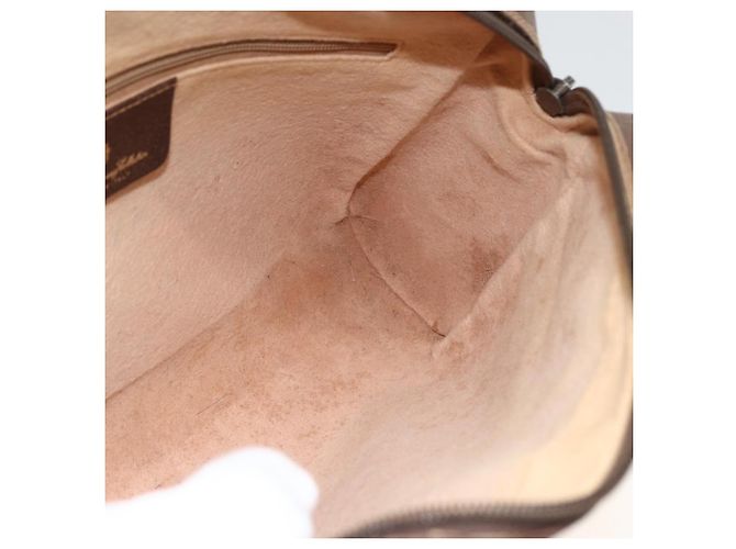 Borsa Sherry Line GG Supreme Web di GUCCI in PVC beige e oro 56 02 088 Auth BSZ220 D'oro - vista 20