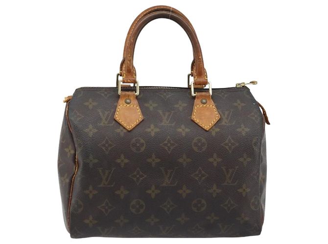 LOUIS VUITTON Borsa a Mano Monogram Speedy 25 M41528 LV Auth ARZ031 Monogramma - vista 13