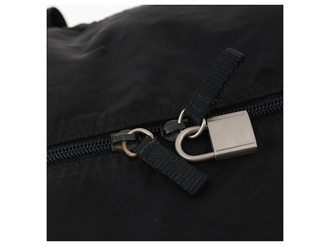 Borsa Boston PRADA Nylon 2way Nera Argento Auth 172154 Nero - vista 10