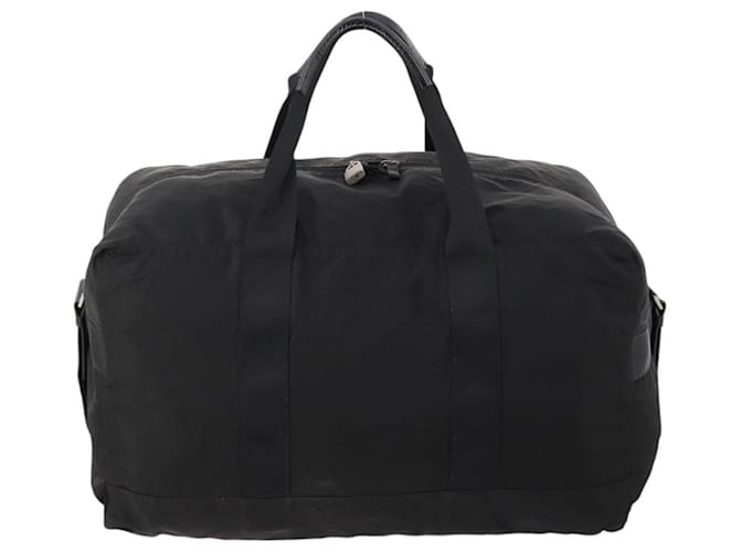 Borsa Boston PRADA Nylon 2way Nera Argento Auth 172154 Nero - vista 2