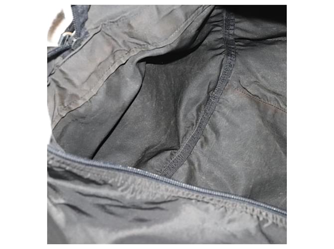Borsa Boston PRADA Nylon 2way Nera Argento Auth 172154 Nero - vista 22