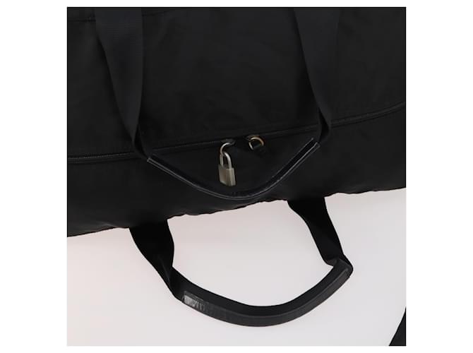 Borsa Boston PRADA Nylon 2way Nera Argento Auth 172154 Nero - vista 8