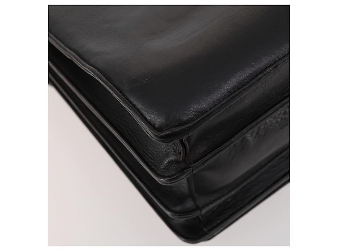 Bolso de negocios de cuero negro y dorado VERSACE Auth bs33703 - vista 17
