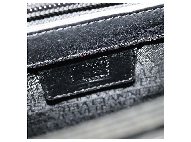 Bolso de negocios de cuero negro y dorado VERSACE Auth bs33703 - vista 22
