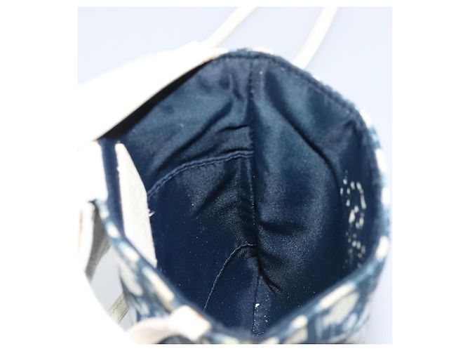 Borsa a Spalla in Tela Trotter Christian Dior Blu Navy Auth bs33991 - vista 20