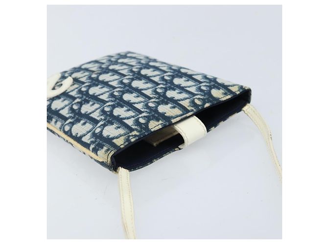 Borsa a Spalla in Tela Trotter Christian Dior Blu Navy Auth bs33991 - vista 6