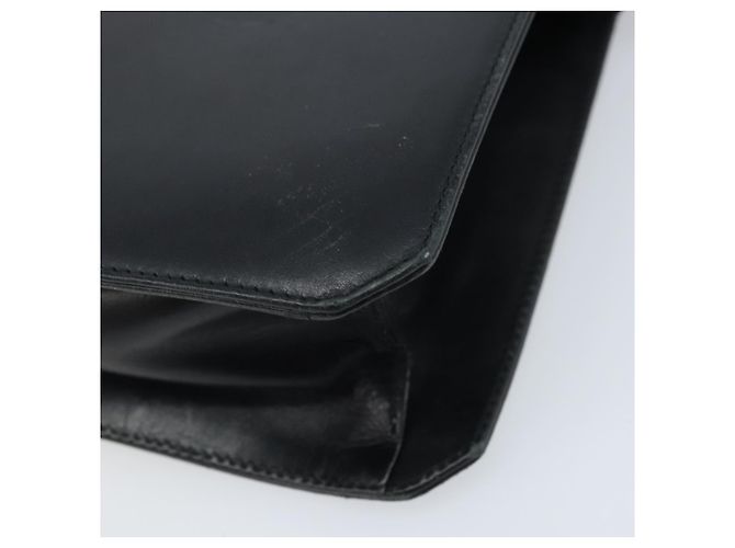 Borsa a Spalla Vala in Pelle Nera e Oro Salvatore Ferragamo Auth BA11344 Nero D'oro - vista 15