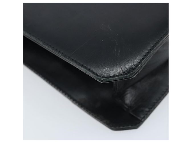 Borsa a Spalla Vala in Pelle Nera e Oro Salvatore Ferragamo Auth BA11344 Nero D'oro - vista 16