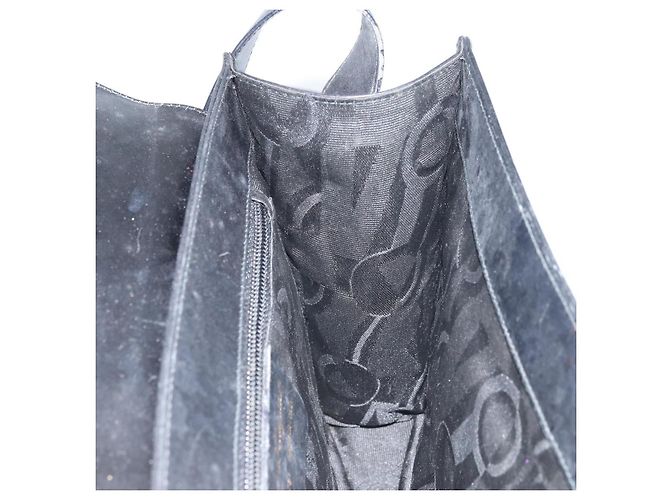 Borsa a Spalla Vala in Pelle Nera e Oro Salvatore Ferragamo Auth BA11344 Nero D'oro - vista 18