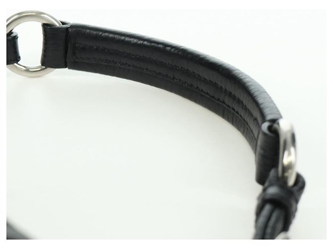 Borsa a mano PRADA in nylon nero argento BR2120 Auth am11021V - vista 14