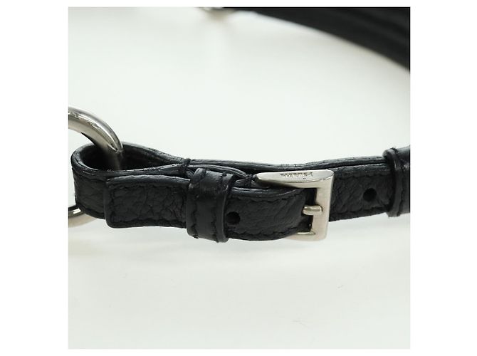 Borsa a mano PRADA in nylon nero argento BR2120 Auth am11021V - vista 8